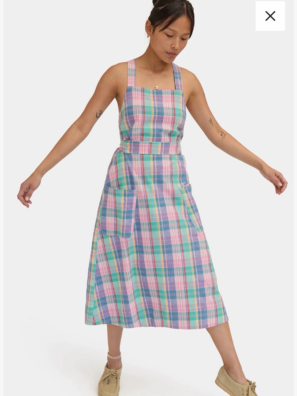 LN Clare V Lisette Apron Sundress